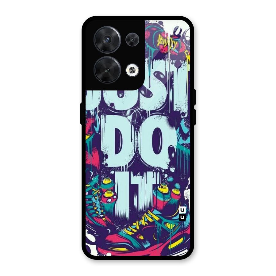 Do It Abstract Glass Back Case for Oppo Reno8 5G
