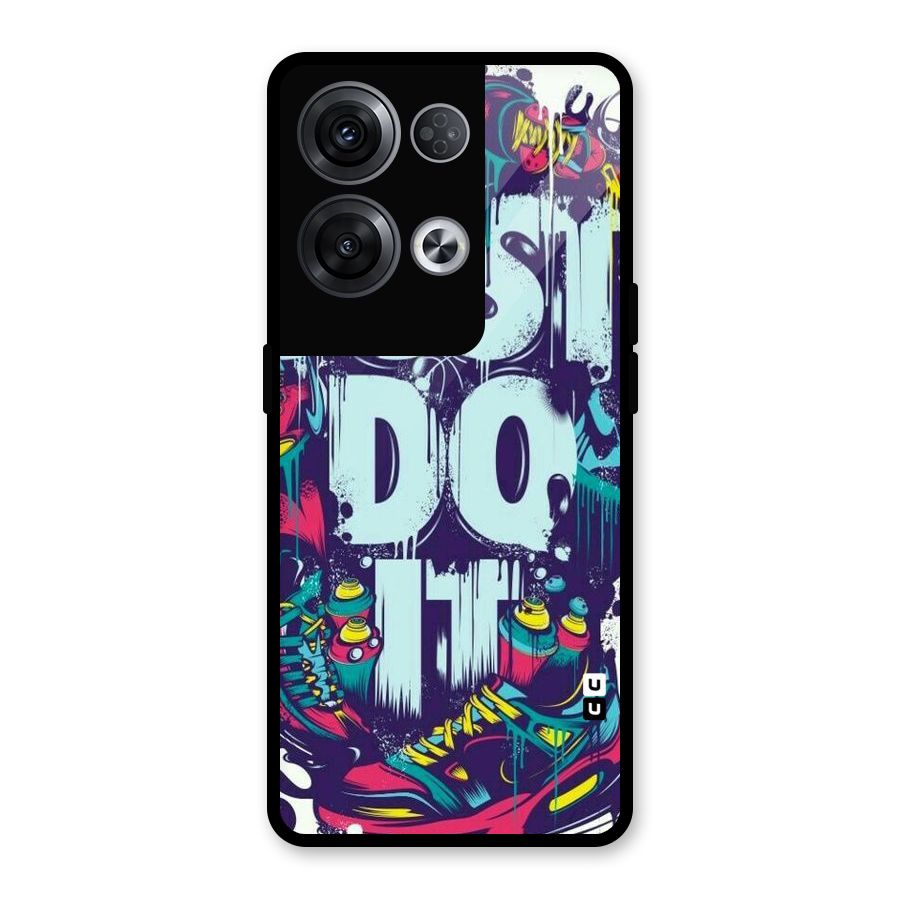 Do It Abstract Glass Back Case for Oppo Reno8 Pro 5G