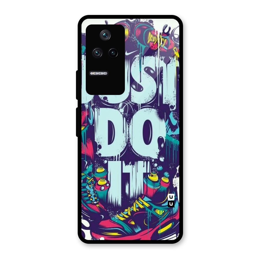 Do It Abstract Glass Back Case for Poco F4 5G