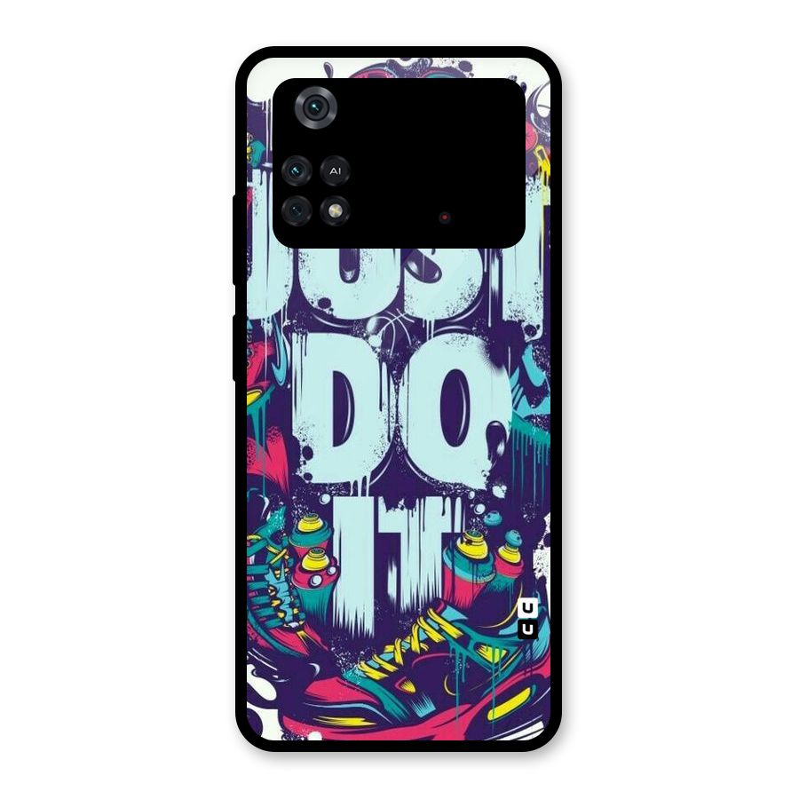 Do It Abstract Glass Back Case for Poco M4 Pro 4G