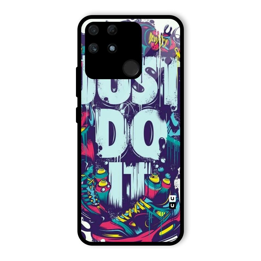 Do It Abstract Glass Back Case for Realme Narzo 50A