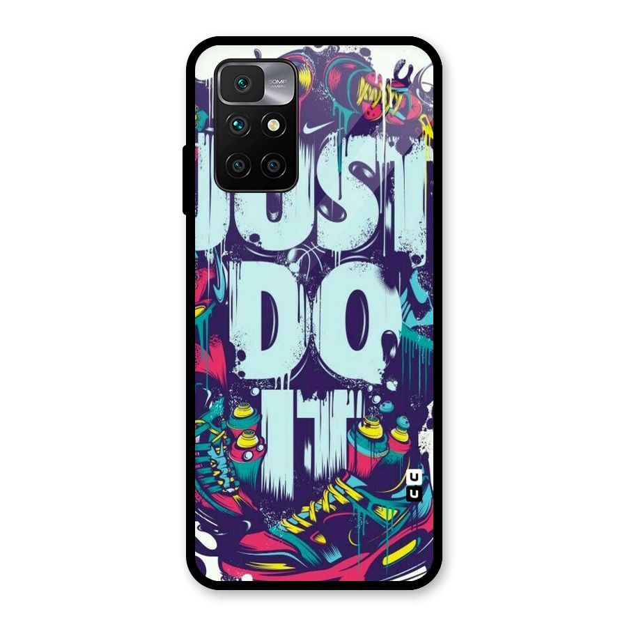 Do It Abstract Glass Back Case for Redmi 10 Prime