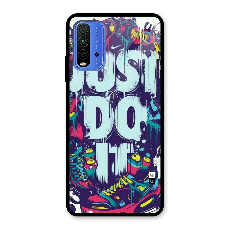 Do It Abstract Glass Back Case for Redmi 9 Power