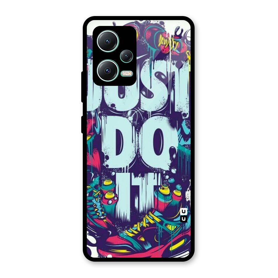 Do It Abstract Glass Back Case for Redmi Note 12 5G