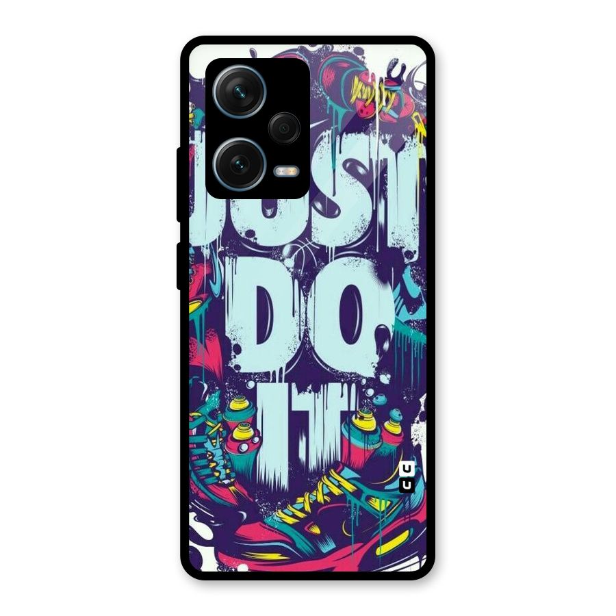 Do It Abstract Glass Back Case for Redmi Note 12 Pro Plus 5G
