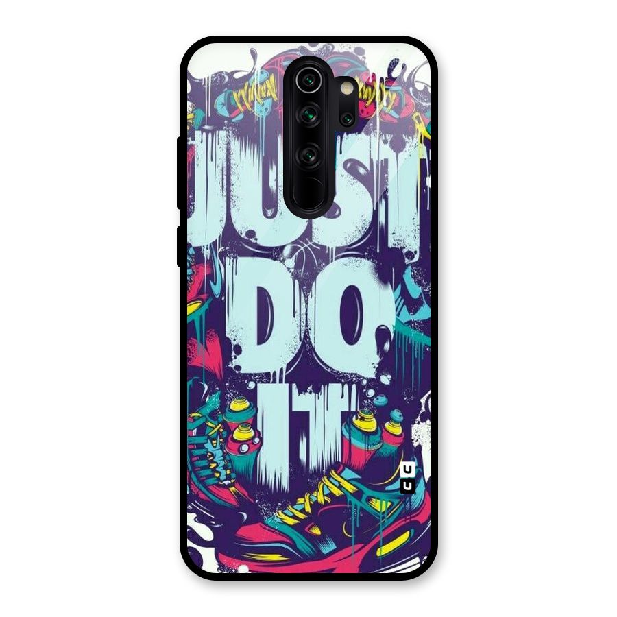 Do It Abstract Glass Back Case for Redmi Note 8 Pro