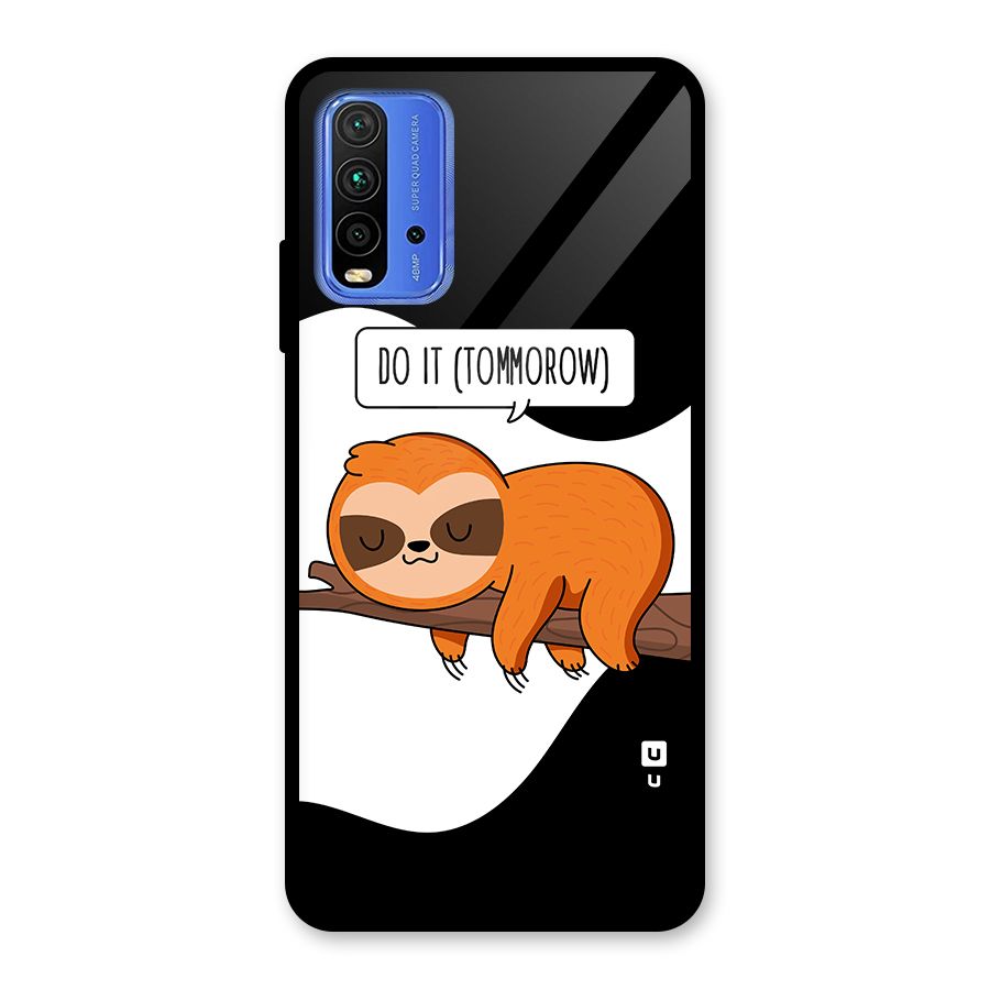 Do It Tommorow Glass Back Case for Redmi 9 Power