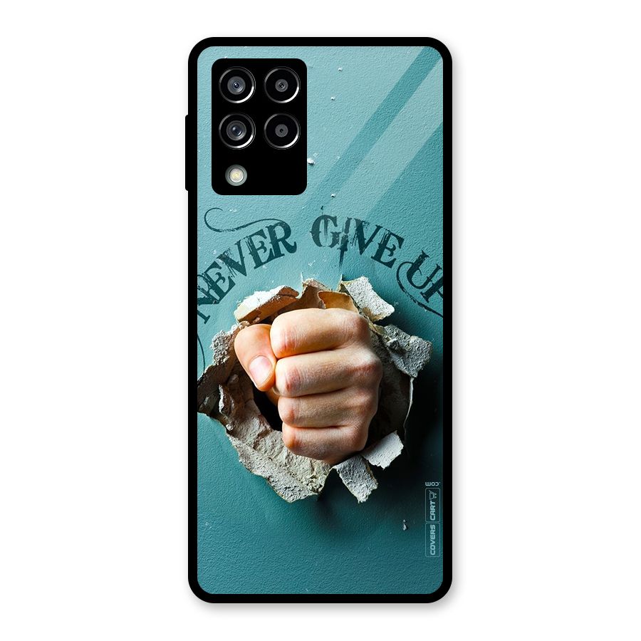 Do Not Give Up Glass Back Case for Galaxy M53 5G