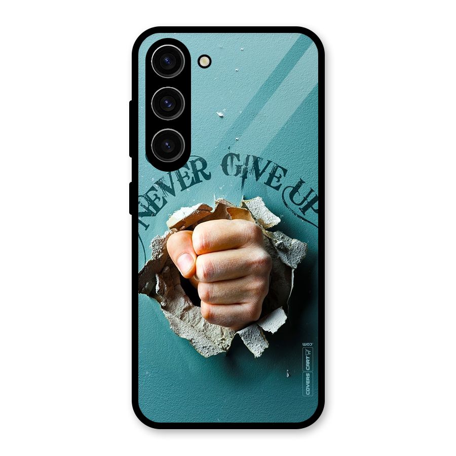 Do Not Give Up Glass Back Case for Galaxy S23