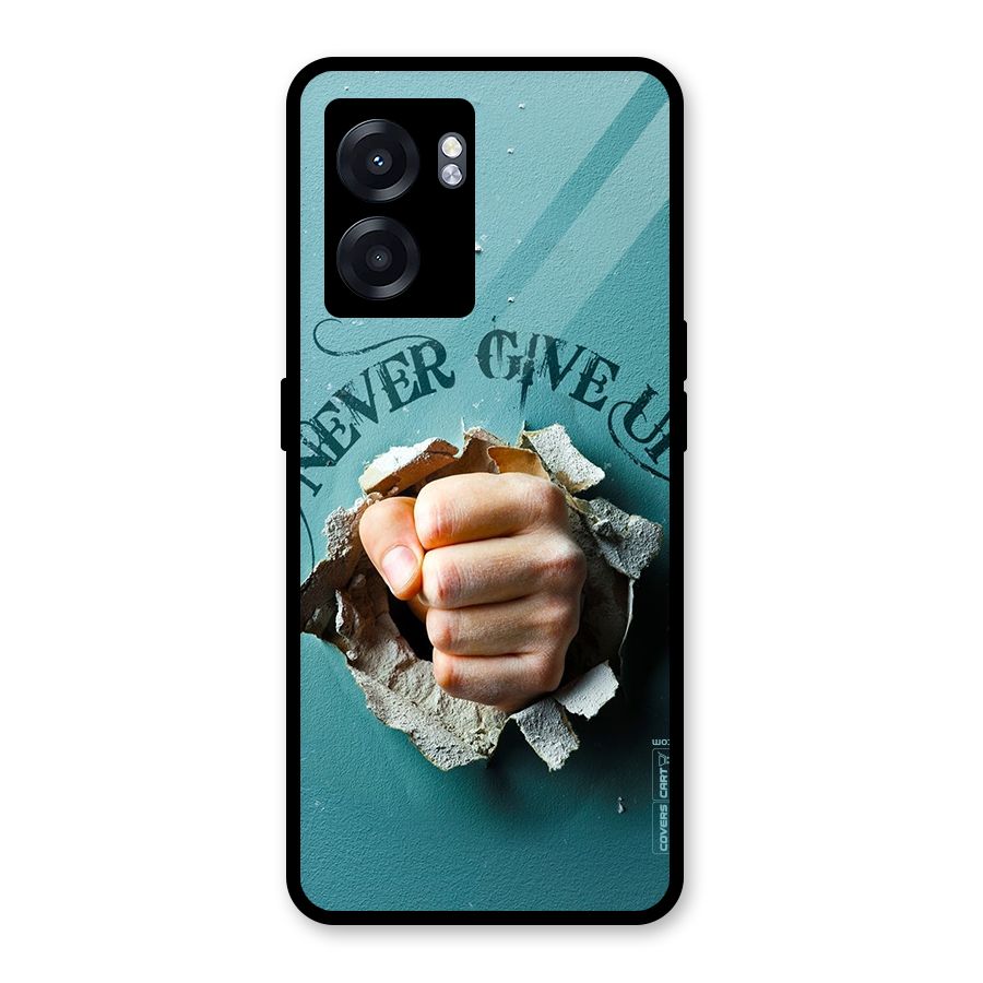 Do Not Give Up Glass Back Case for Realme Narzo 50 5G