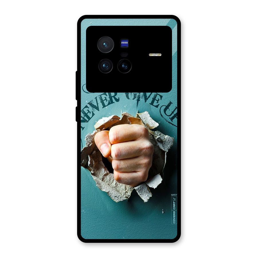 Do Not Give Up Glass Back Case for Vivo X80