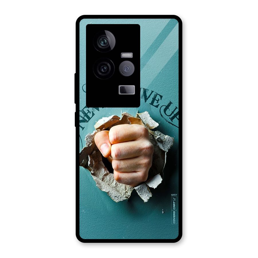 Do Not Give Up Glass Back Case for Vivo iQOO 11 5G