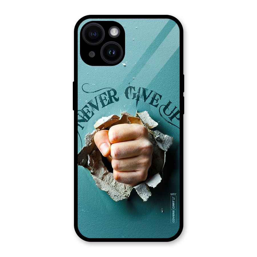Do Not Give Up Glass Back Case for iPhone 14