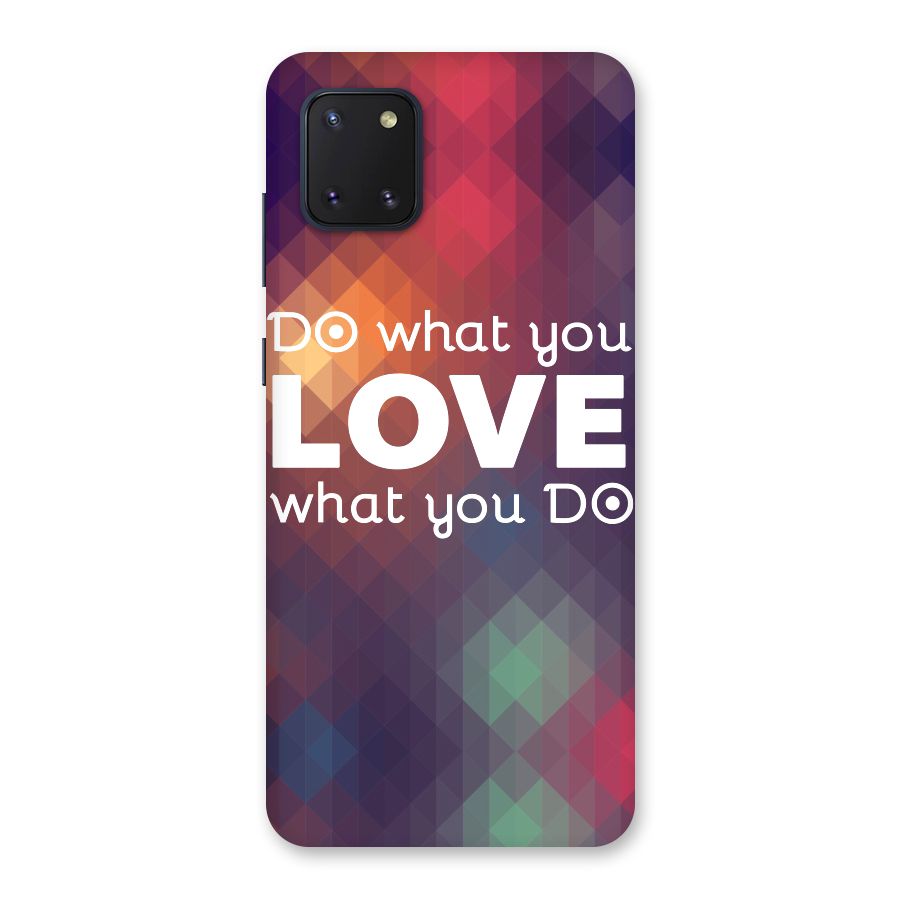 Do What You Love Back Case for Galaxy Note 10 Lite