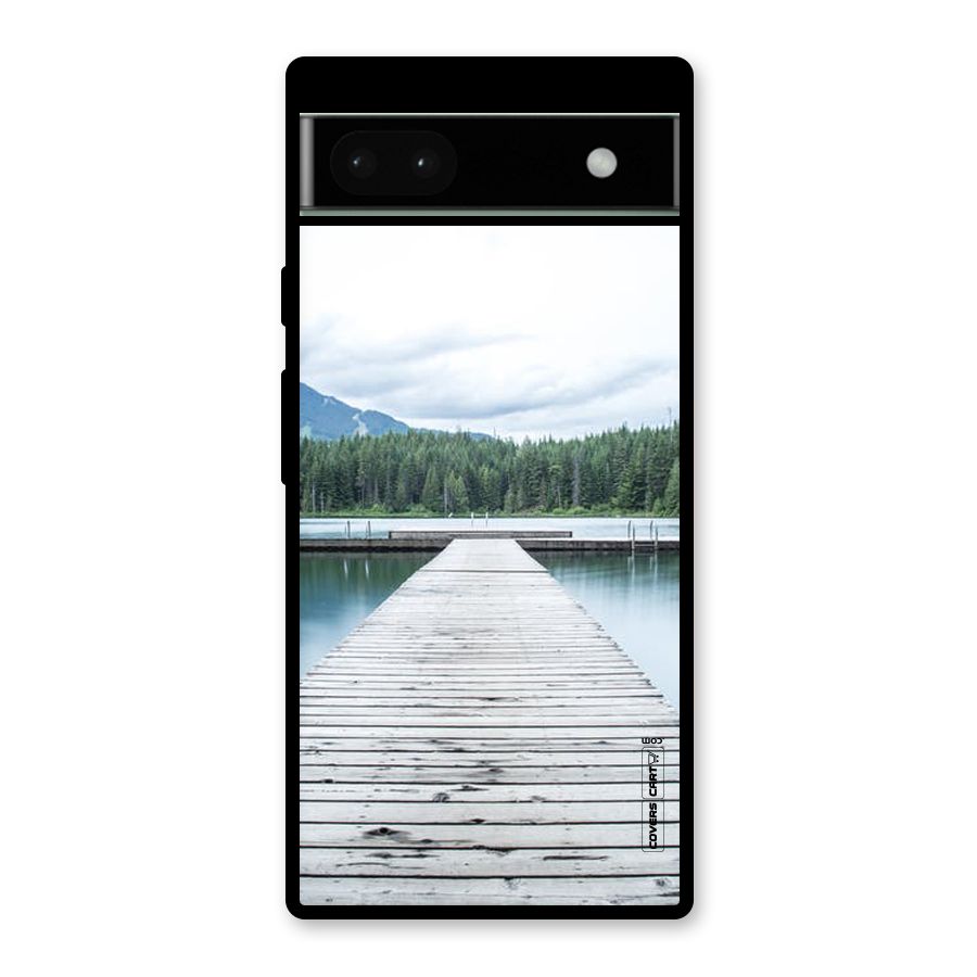 Dock River Glass Back Case for Google Pixel 6a