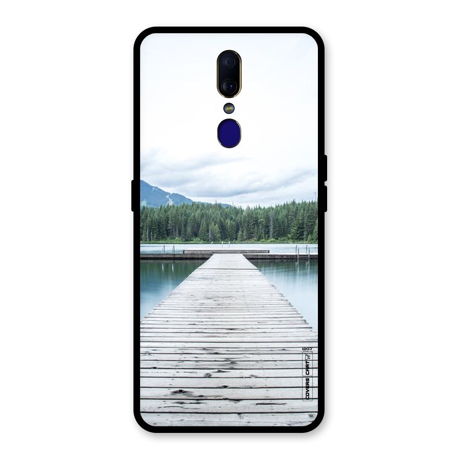 Dock River Glass Back Case for Oppo F11