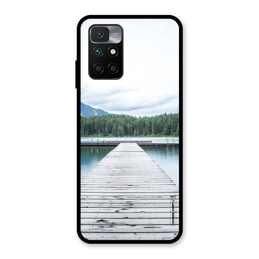 Dock River Glass Back Case for Redmi 10 Prime