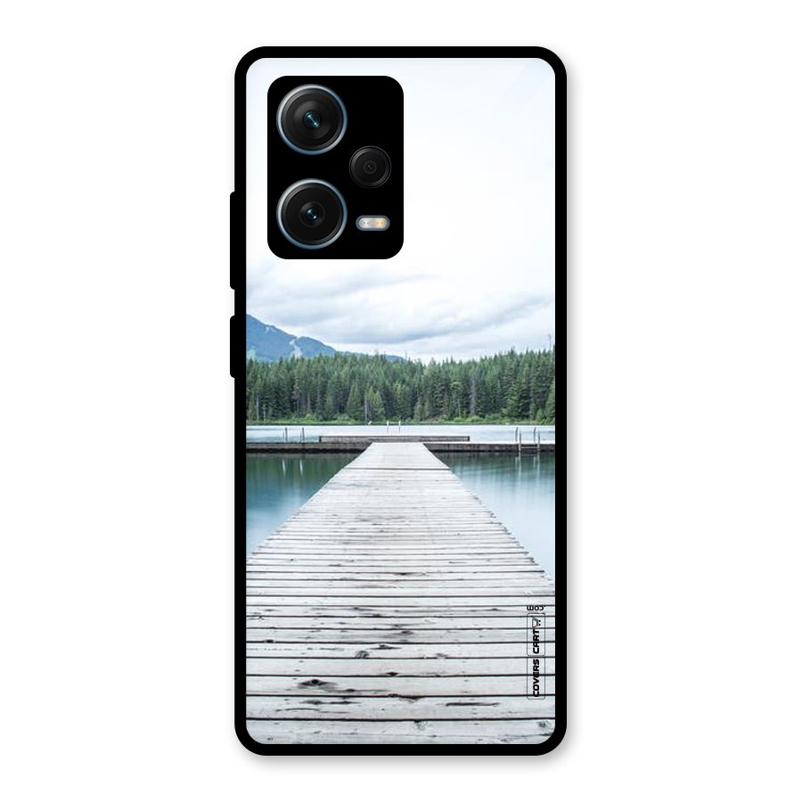 Dock River Glass Back Case for Redmi Note 12 Pro Plus 5G