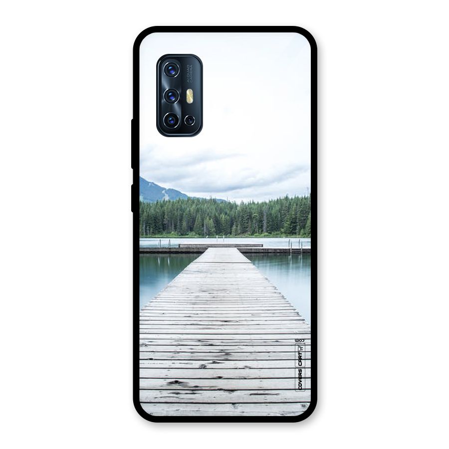 Dock River Glass Back Case for Vivo V17