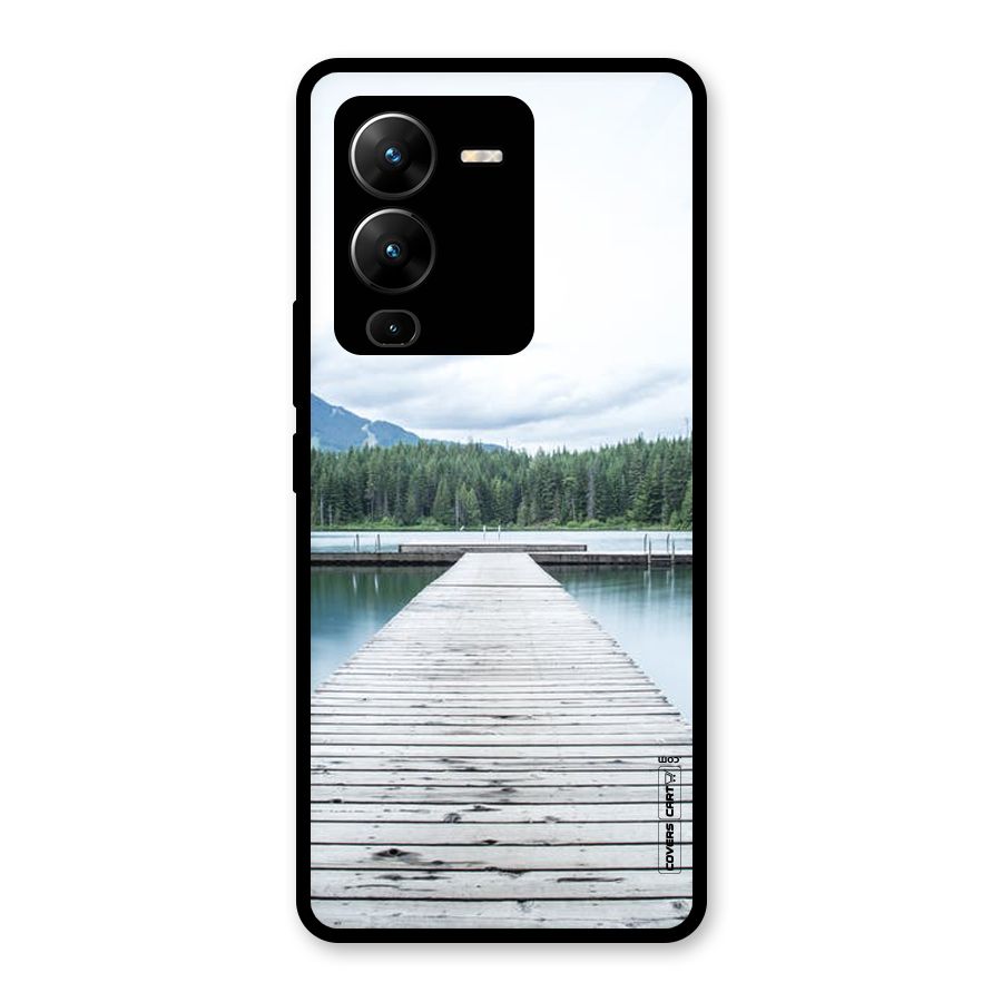 Dock River Glass Back Case for Vivo V25 Pro