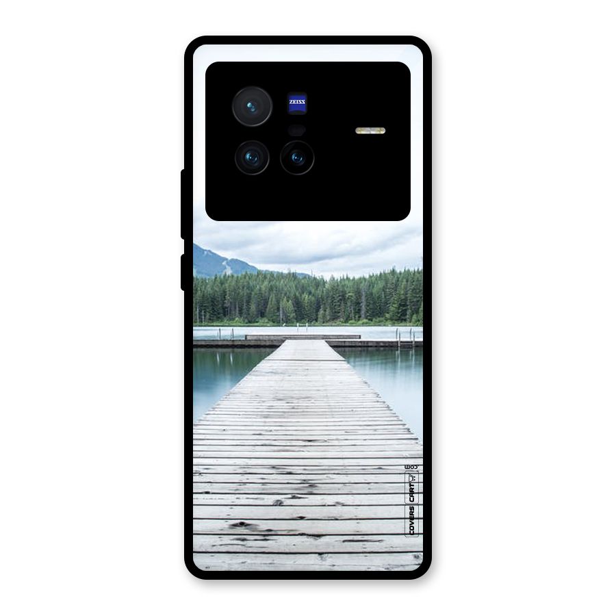Dock River Glass Back Case for Vivo X80