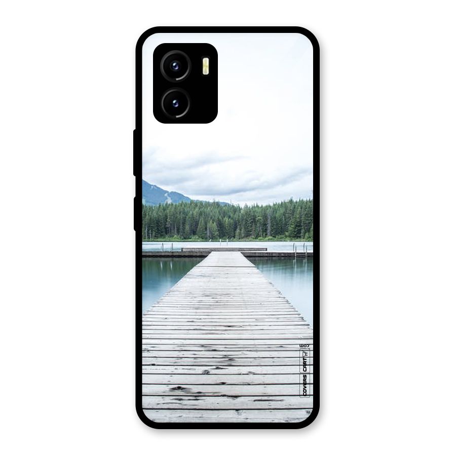 Dock River Glass Back Case for Vivo Y15s