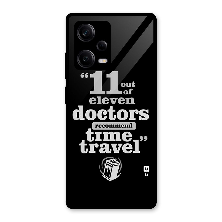 Doctors Recommend Time Travel Glass Back Case for Redmi Note 12 Pro