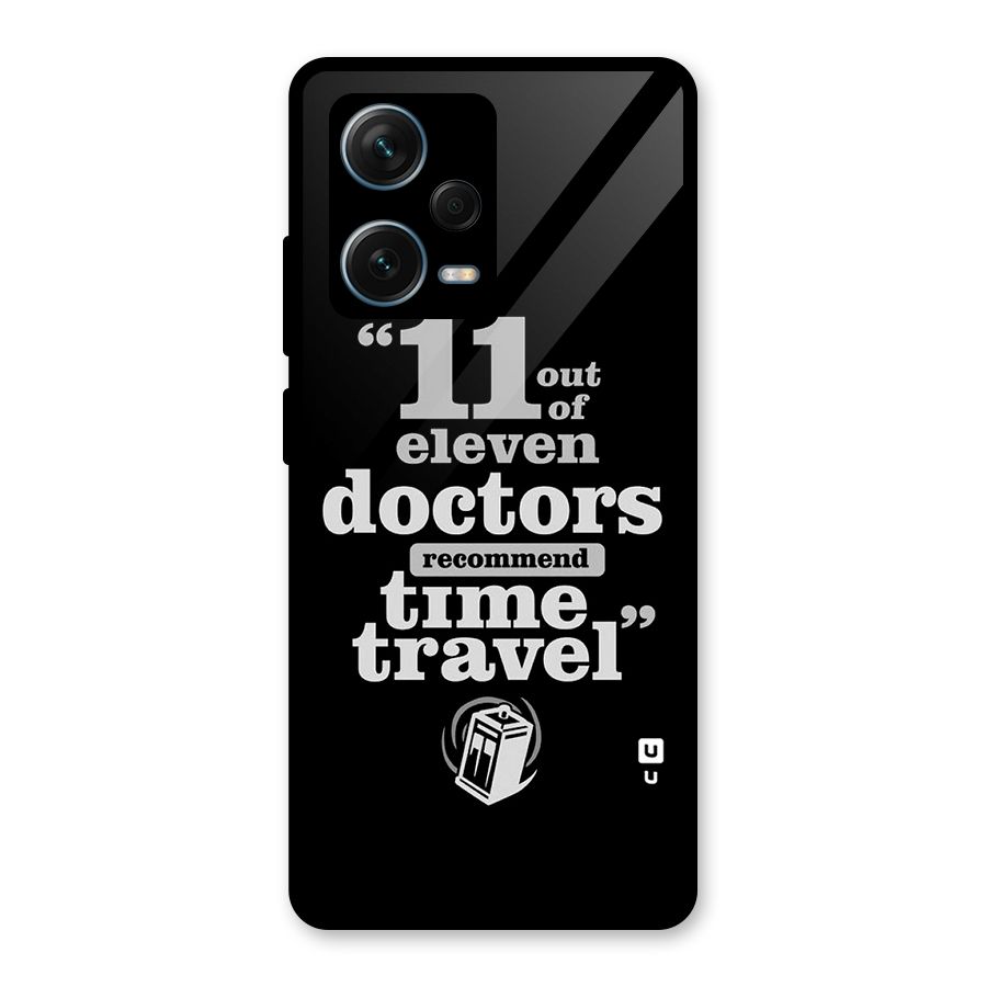 Doctors Recommend Time Travel Glass Back Case for Redmi Note 12 Pro Plus 5G