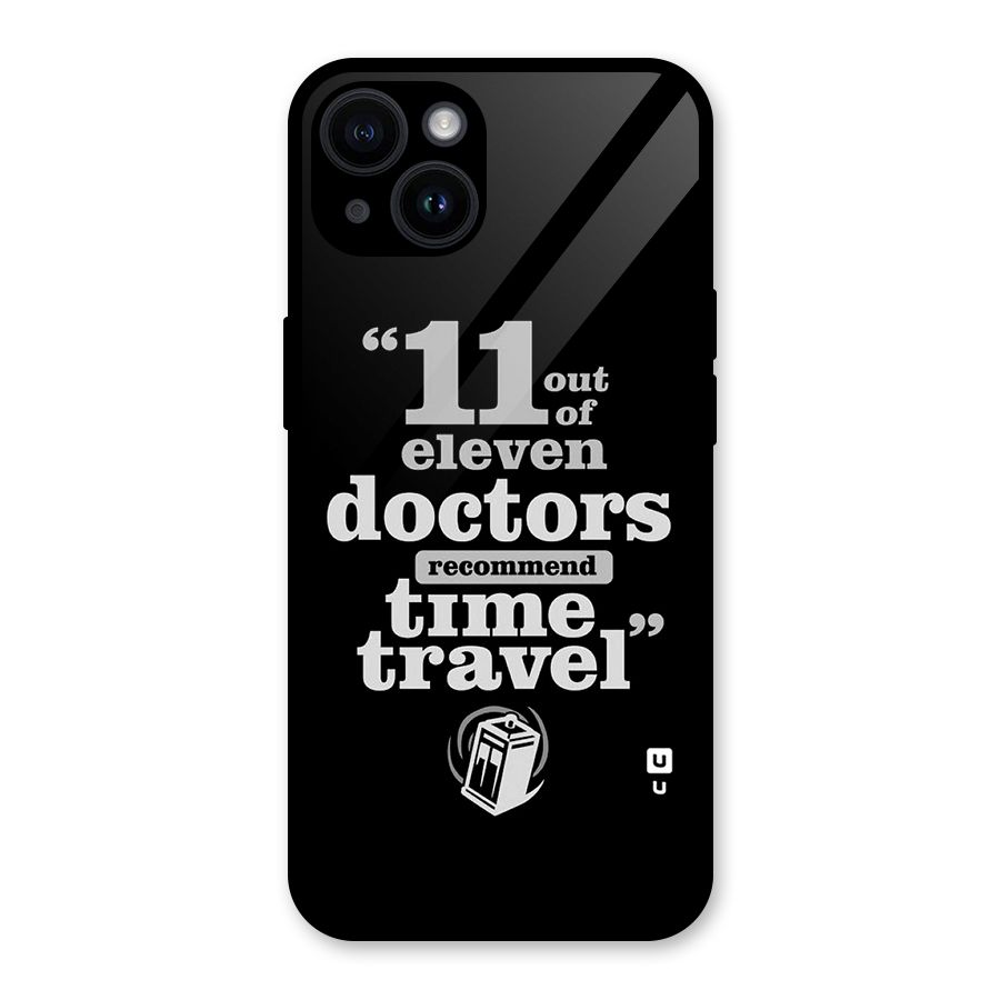 Doctors Recommend Time Travel Glass Back Case for iPhone 14