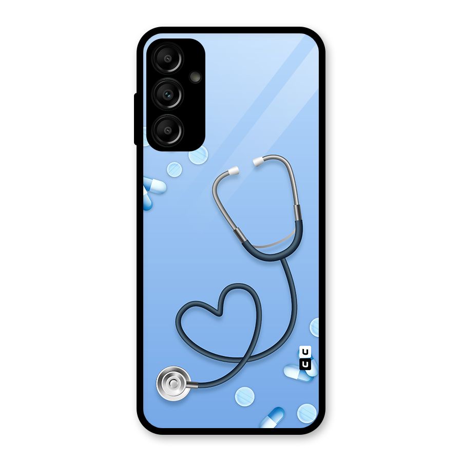Doctors Stethoscope Glass Back Case for Galaxy A14 5G