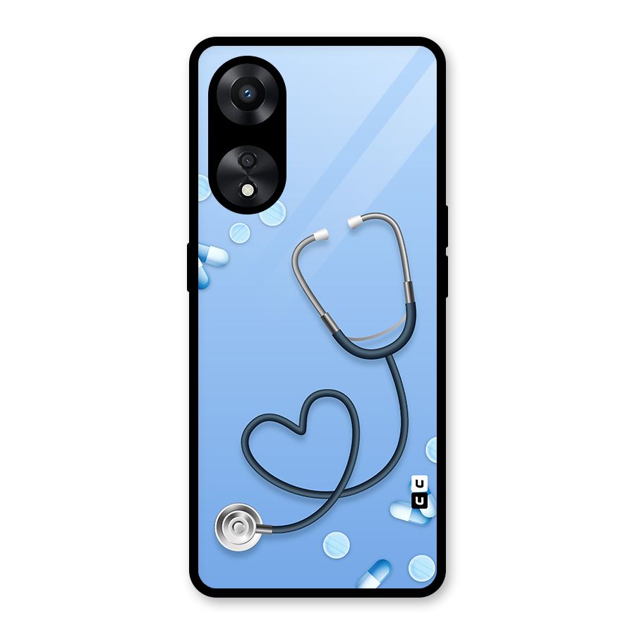 Doctors Stethoscope Glass Back Case for Oppo A78