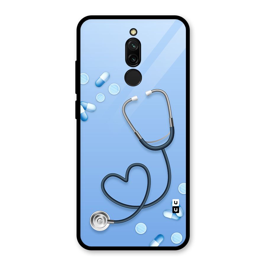 Doctors Stethoscope Glass Back Case for Redmi 8