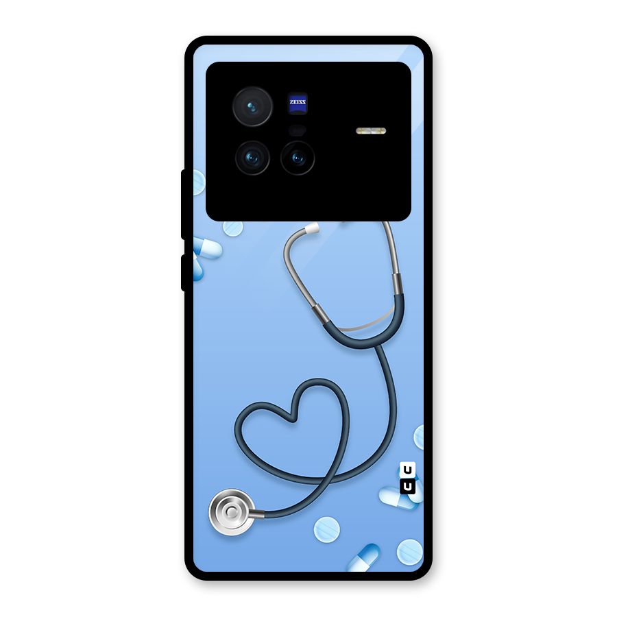 Doctors Stethoscope Glass Back Case for Vivo X80