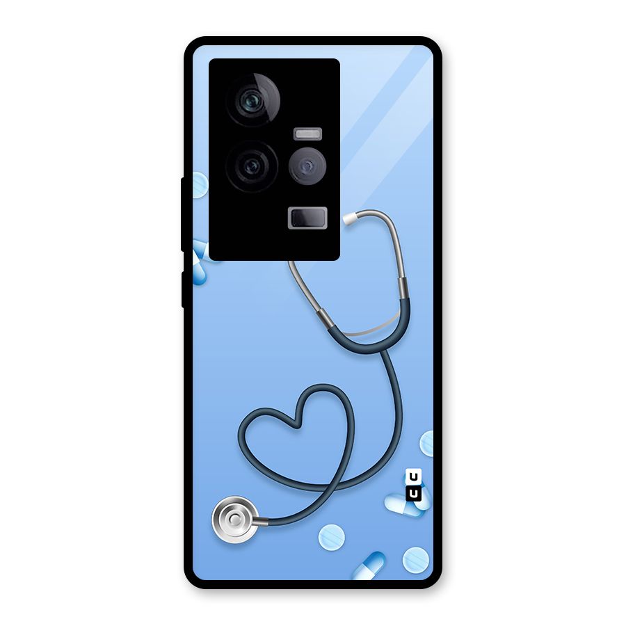 Doctors Stethoscope Glass Back Case for Vivo iQOO 11 5G