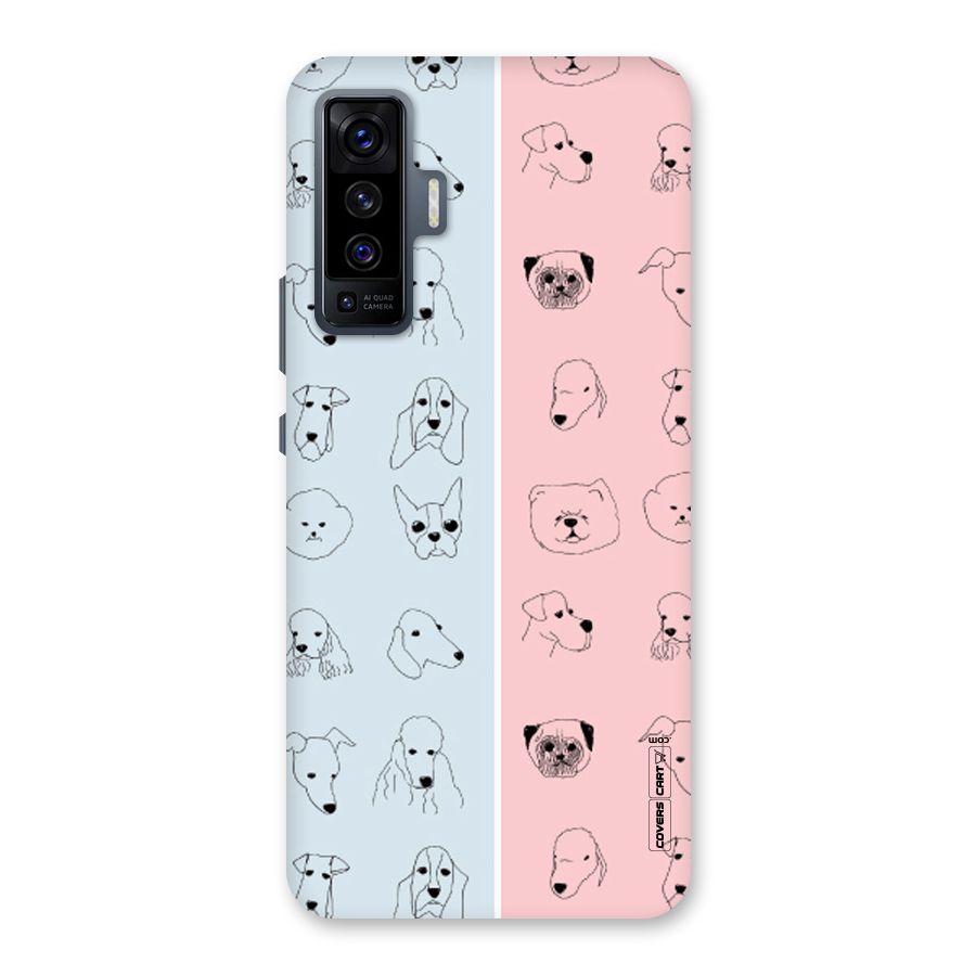 Dog Cat And Cow Back Case for Vivo X50