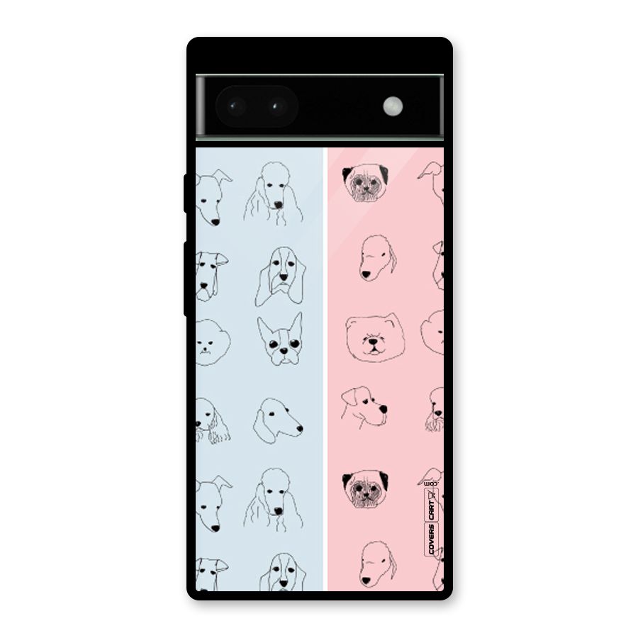 Dog Cat And Cow Glass Back Case for Google Pixel 6a