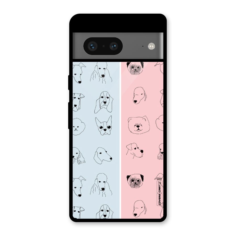 Dog Cat And Cow Glass Back Case for Google Pixel 7