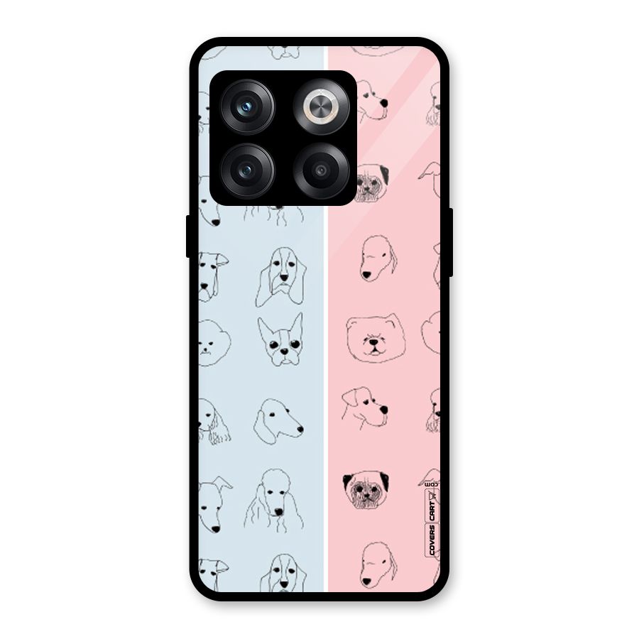 Dog Cat And Cow Glass Back Case for OnePlus 10T