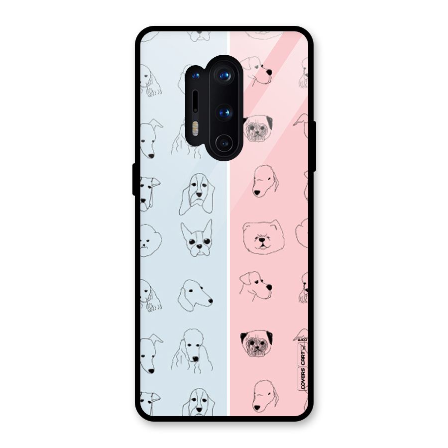 Dog Cat And Cow Glass Back Case for OnePlus 8 Pro