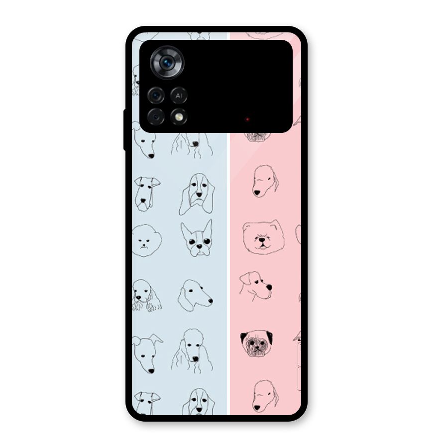 Dog Cat And Cow Glass Back Case for Poco X4 Pro 5G