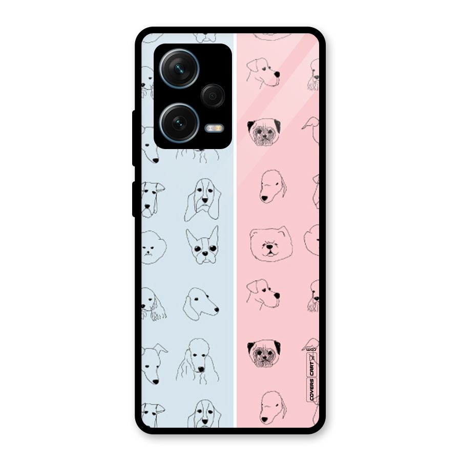 Dog Cat And Cow Glass Back Case for Redmi Note 12 Pro Plus 5G