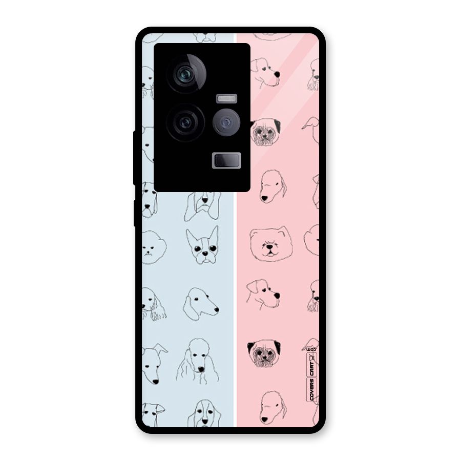 Dog Cat And Cow Glass Back Case for Vivo iQOO 11 5G