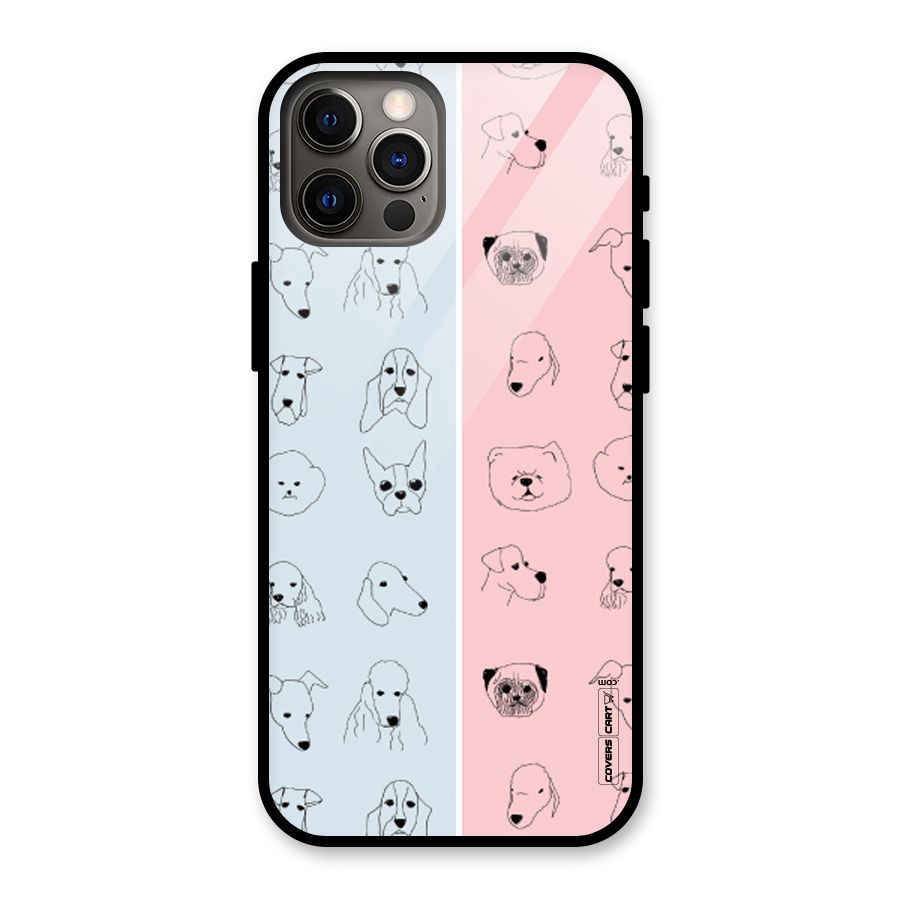 Dog Cat And Cow Glass Back Case for iPhone 12 Pro