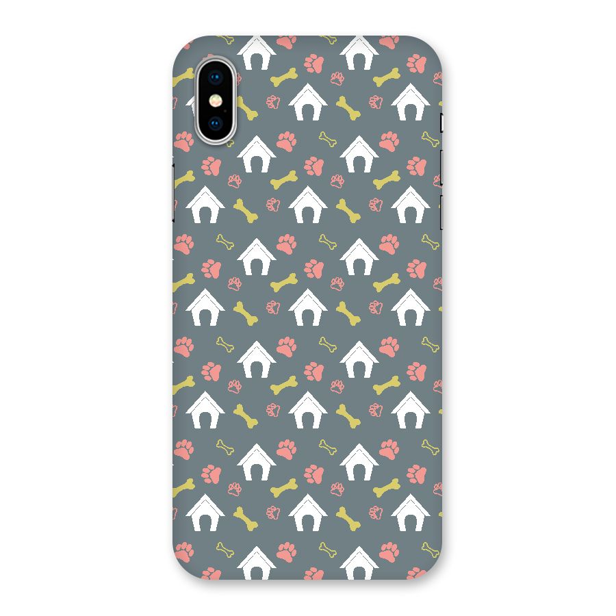 Dog Pattern Back Case for iPhone XS