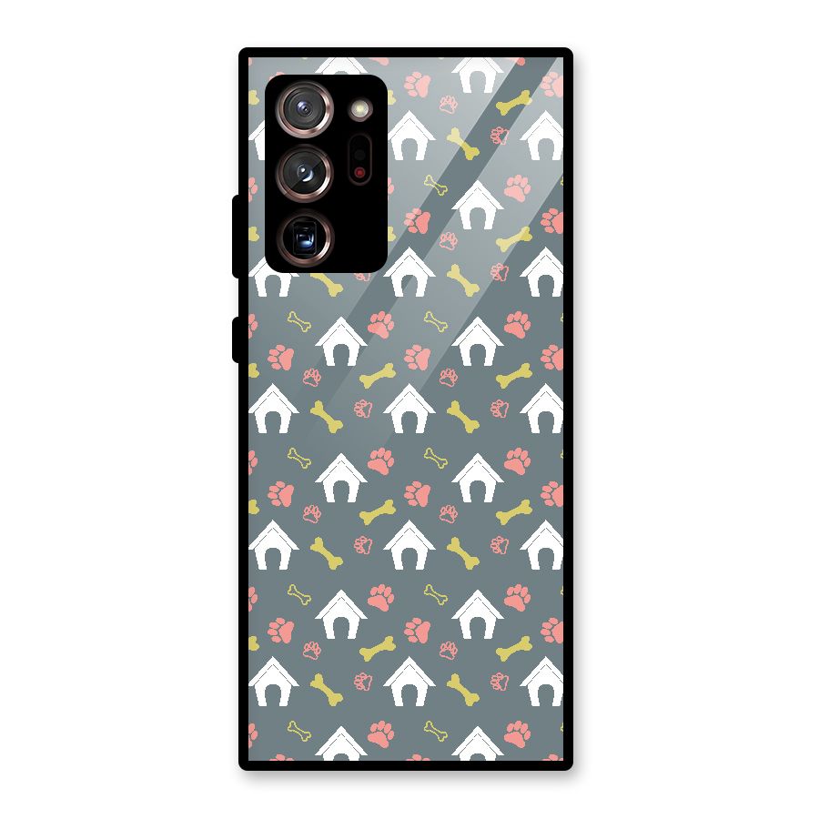 Dog Pattern Glass Back Case for Galaxy Note 20 Ultra 5G