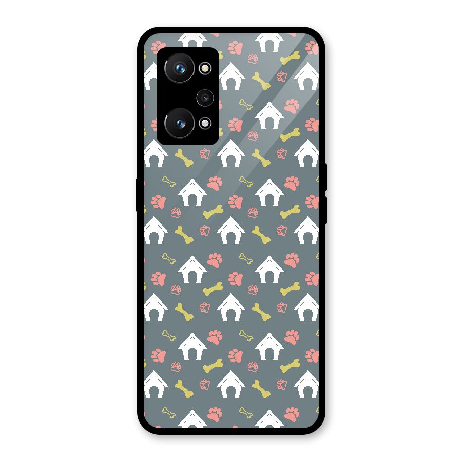 Dog Pattern Glass Back Case for Realme GT Neo 3T
