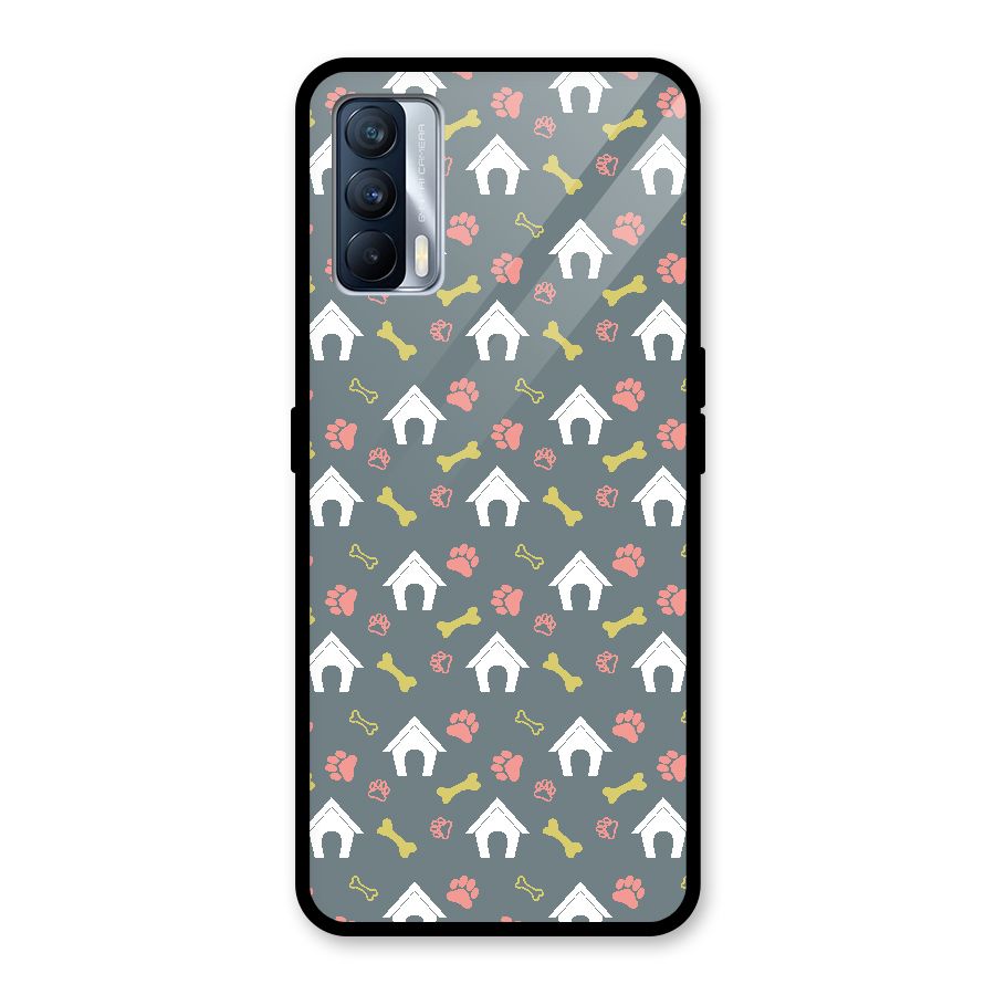 Dog Pattern Glass Back Case for Realme X7