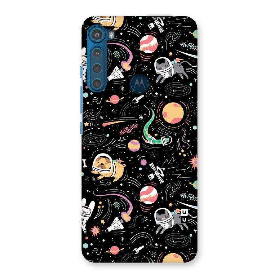 Dog Planetarium Back Case for Motorola One Fusion Plus