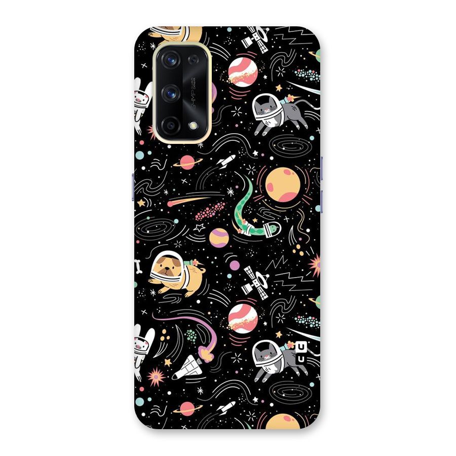 Dog Planetarium Glass Back Case for Realme X7 Pro