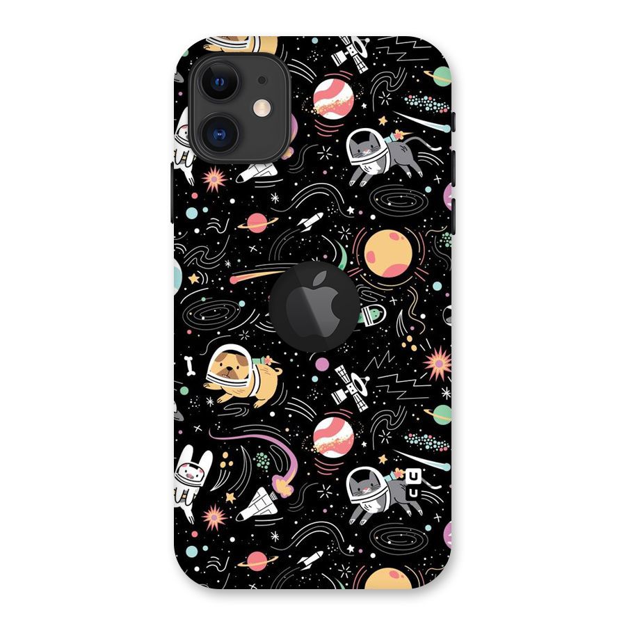 Dog Planetarium Back Case for iPhone 11 Logo Cut